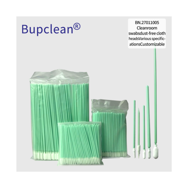 Cleanroom Swabs with Dust‑Free Cloth Heads