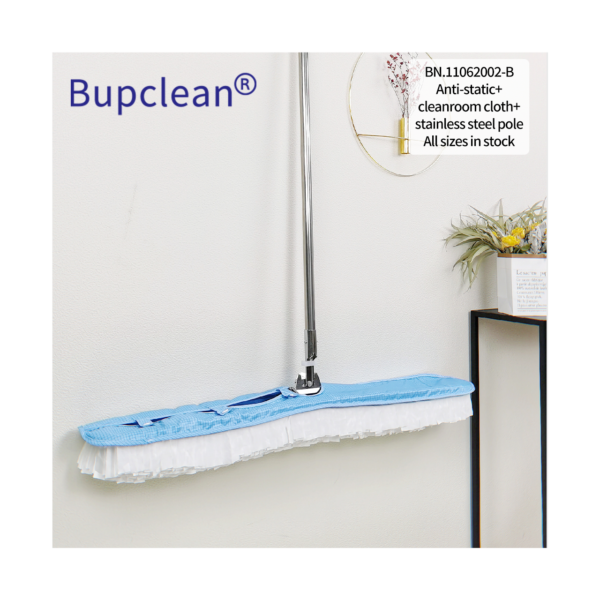 Bupclean® Anti‑static Cleanroom Cloth with Stainless Steel Pole