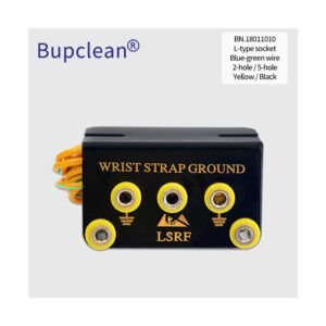 L‑Type ESD Grounding Socket – Blue‑Green Wire