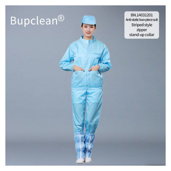 ESD Coverall with Hood – No Booties, ISO 5 Cleanroom Grade