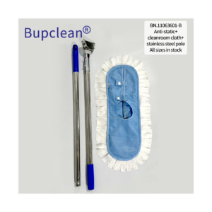 Anti‑static Cleanroom Cloth with Stainless Steel Pole